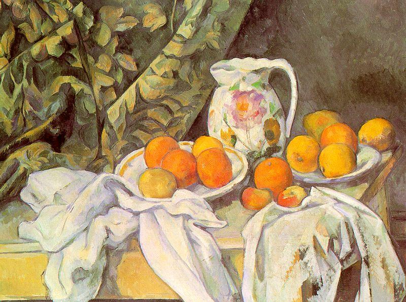Paul Cezanne Still Life with Drapery oil painting image